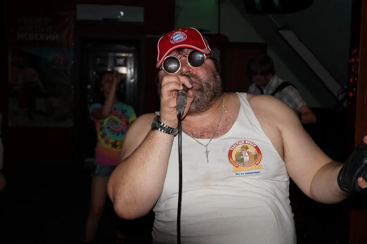 music, club, concert, musicians, glasses, bar, man, karaoke, singing, fat man, karaoke, karaoke, karaoke, fat man, fat man, fat man, fat man, fat man